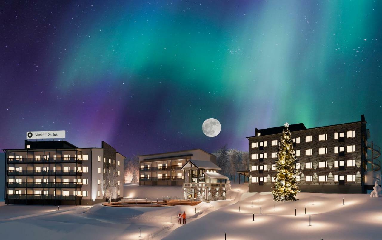 Aateli Lakeside Chalets - Former Vuokatti Suites Exteriör bild